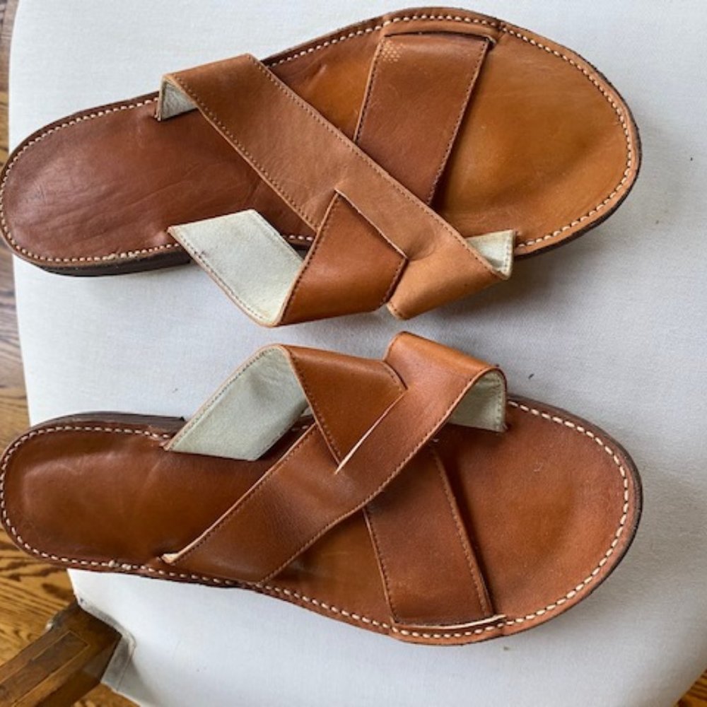 Men's  Leather Mexican Sandals.